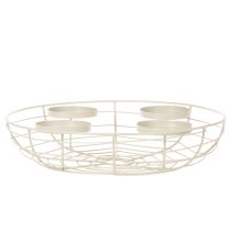 Product Round Advent wreath candle holder for four tea lights or candles, 35cm