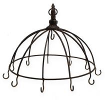 Product Metal crown for hanging rust brown Ø31cm H31cm