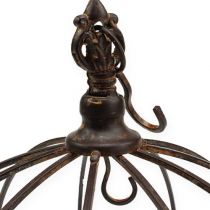 Product Metal crown for hanging rust brown Ø31cm H31cm