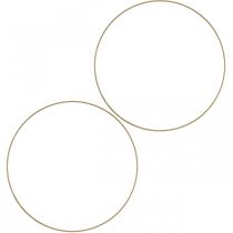 Product Metal ring decorative ring Scandi ring decorative loop gold Ø 25.5cm 6 pcs