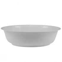 Product Metal bowl white bowl enamel look Ø25cm H7cm
