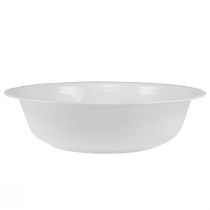 Product Metal bowl white bowl enamel look Ø36cm H9.5cm