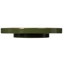 Product Decorative tray in green with gold edge, modern, 30cm