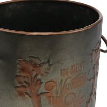 Metal pot with lid Ø17.5cm H20.5cm