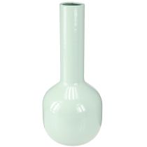 Product Metal Vase Enamel Vase in Mint Green Ø10.5cm H25.5cm