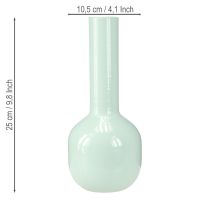 Product Metal Vase Enamel Vase in Mint Green Ø10.5cm H25.5cm
