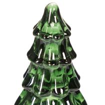 Product Glass Christmas tree with LED lights, table decoration, Christmas, 13cm, 2 pieces
