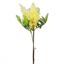 Artificial plant silver acacia mimosa yellow flowering 53cm 3pcs