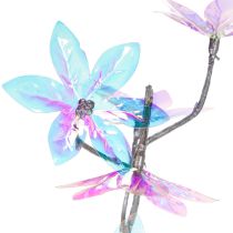 Product Artificial flowering branch with iridescent blossoms, 80cm