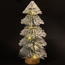 Product Mini Christmas tree illuminated LED fir with snow 28cm