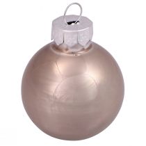Product Mini Christmas balls glass tree balls cashmere Ø3cm 22 pcs