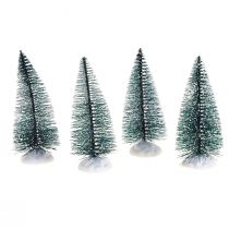 Product Mini Christmas tree decoration snowy 10cm 4pcs