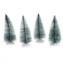 Product Mini Christmas Tree Decoration Snow-Covered Fir Tree 10cm 4 Pcs