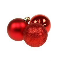 Product Mini Christmas ball red Ø3cm 14 pcs