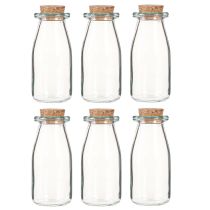 Product Mini vases glass vases with corks H13.5cm Ø5.5cm 6pcs