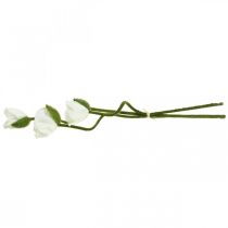 Product Artificial Flower Artificial Poppy Corn Rose White L55/60/70cm Set of 3