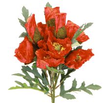 Product Poppy Decoration Poppy Artificial Red 45cm Bunch with 3 Pcs