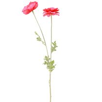 Product Poppies Artificial Pink Artificial Flowers Ø6–7cm L78cm 3pcs