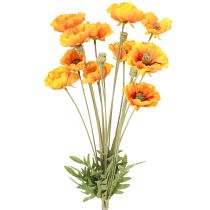 Product Poppy decoration artificial flower bouquet orange 78cm 6pcs