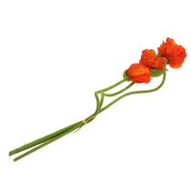 Product Poppies artificial flowers orange 58cm–74cm 3pcs