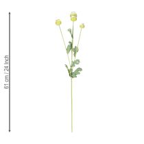 Product Artificial poppy decoration bunch, realistic flowers for home accessories, 61cm, 3 pieces