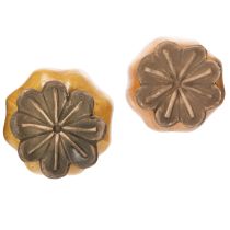 Product Garden stake poppy seed pod for stylish garden design, flower bed or balcony, 60cm, 2 pieces