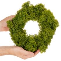 Product Artificial moss wreath, decorative for table or door, 28cm