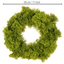 Product Artificial moss wreath, decorative for table or door, 28cm