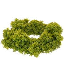 Product Artificial moss wreath, decorative for table or door, 28cm
