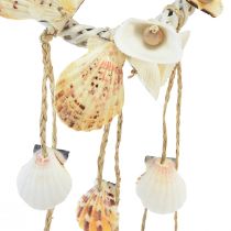 Product Shell decoration for hanging Maritime hanging decoration Ø14.5cm H65cm