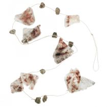 Product Shell garland with stones nature 100cm