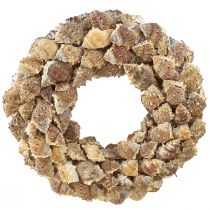 Shell wreath wall decoration natural decoration wreath for hanging Ø35cm