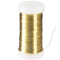 Product Myrtle wire, gold, 0.30mm, 100g, for decoration & crafts