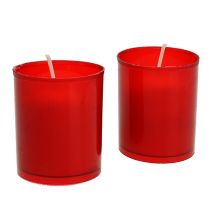 Refill candle for grave light refill insert grave lamps red 20 pieces