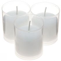 Product Refill candle for grave light white H5.8cm 20 pcs