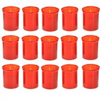 Product Refill candles for grave lights red H6.5cm 22h 15pcs