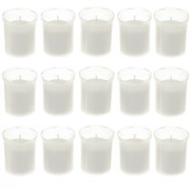 Product Refill candles for grave lights white 22h H6.5cm 15pcs
