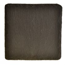 Product Natural Slate Plate Square Coasters Black 10×10cm 6 pcs