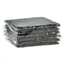 Product Natural Slate Plate Square Coasters Black 10×10cm 6 pcs