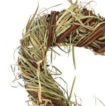 Product Natural wreath heart grapevine wreath decoration hanging decoration spring summer 25x25cm 3pcs