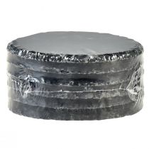 Product Natural Slate Plate Round Coaster Black Ø10cm 6 pcs