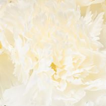 Product Artificial carnation flower with stem for bouquets and wreaths, 56cm, 8 pieces