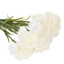 Product Artificial carnation flower with stem for bouquets and wreaths, 56cm, 8 pieces