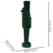 Product Nutcracker figure, standing, Christmas decoration, flocked, 77cm