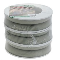 Product Floral foam ring wreath grey H3cm Ø20cm 6 pcs