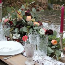 Product Floral foam table decoration black 48cm 4 pcs