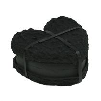 Product Floral foam heart black 17cm 2 pcs wedding decoration