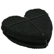 Product Floral Foam Heart Black 25.5cm 2 pcs