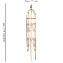 Product Garden trellis, climbing aid for roses and other climbing plants, ideal garden design, 108cm, set of 2.
