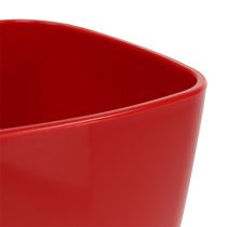 Orchid pot glossy Ø12.5cm red, 1 pc